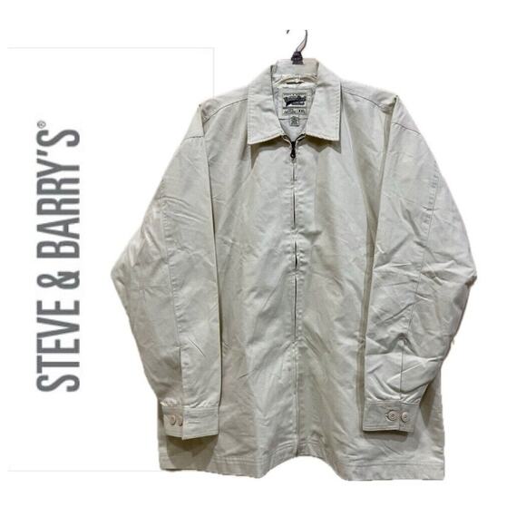 VTG Jimmy Dee Steve & Barry’s Coat Jacket Ivory Sz XXL Rugged Cotton Iconic - Picture 1 of 16